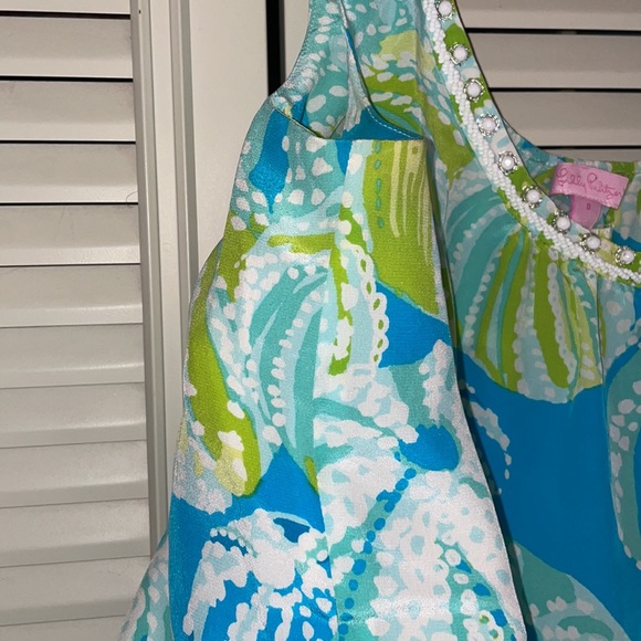 Lilly Pulitzer silk Sea Urchin silk tank size 0 - Picture 4 of 8